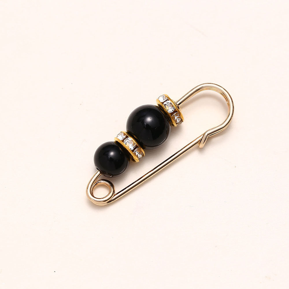 Cross-border Pearl Waist Of Trousers Pin Fixed Clothes Skirt Brooch Belt Buckle