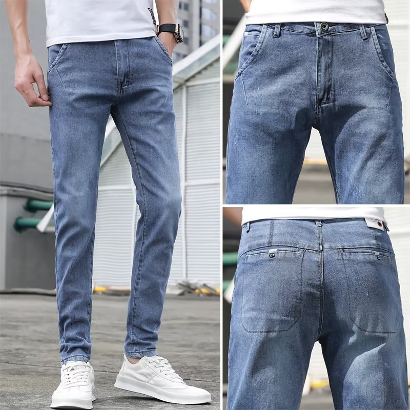 Summer Versatile Youth Stretch Feet Boys Pants