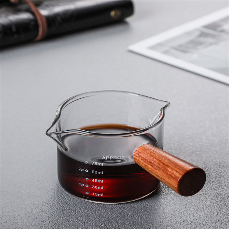 Italian Creative Milk Cup Glass Measuring Cup With Scale