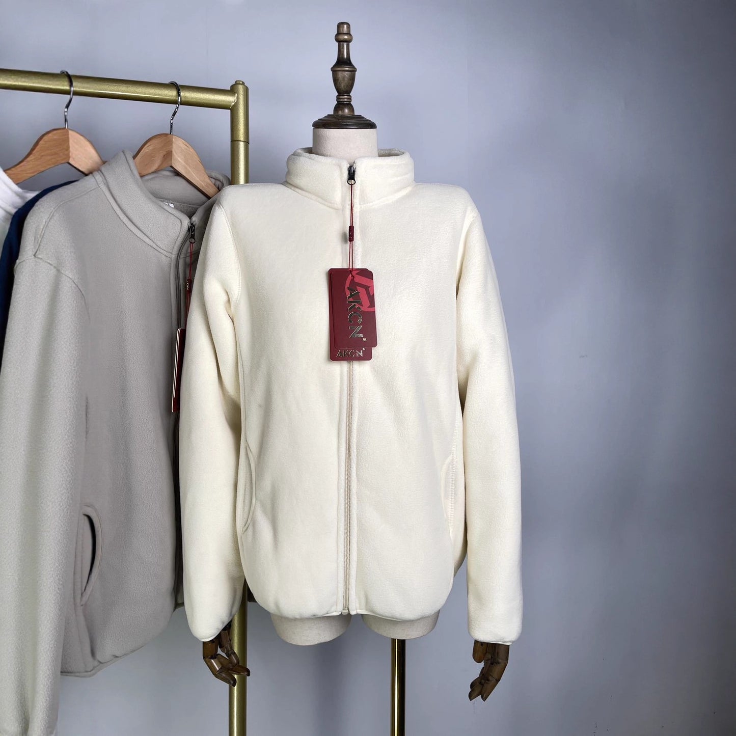 Thickened Western Style One-piece Lamb Wool Coat