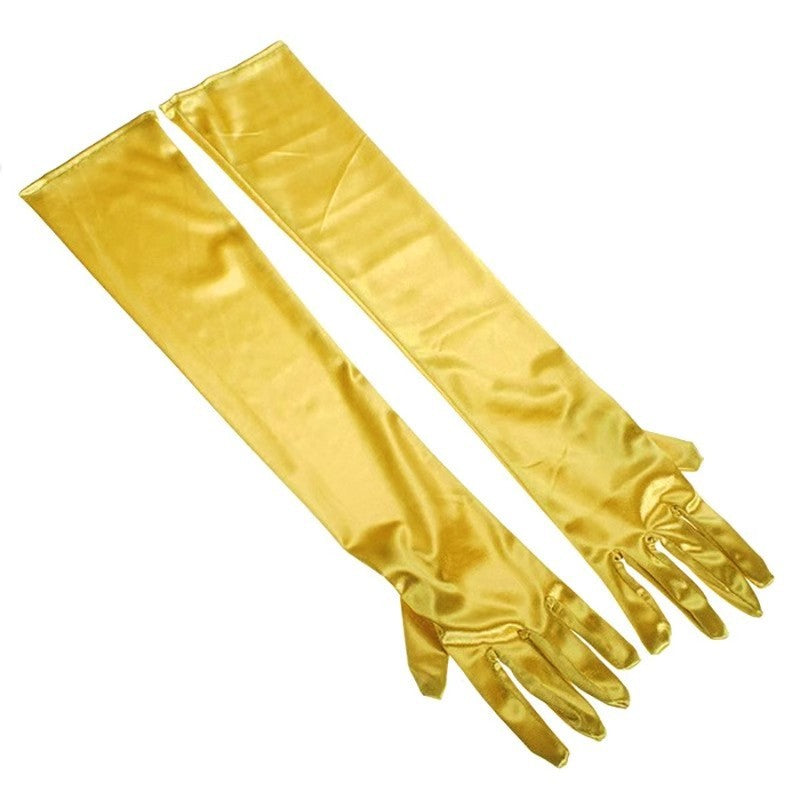 Fashion Satin Stretch Women's Halloween Gloves