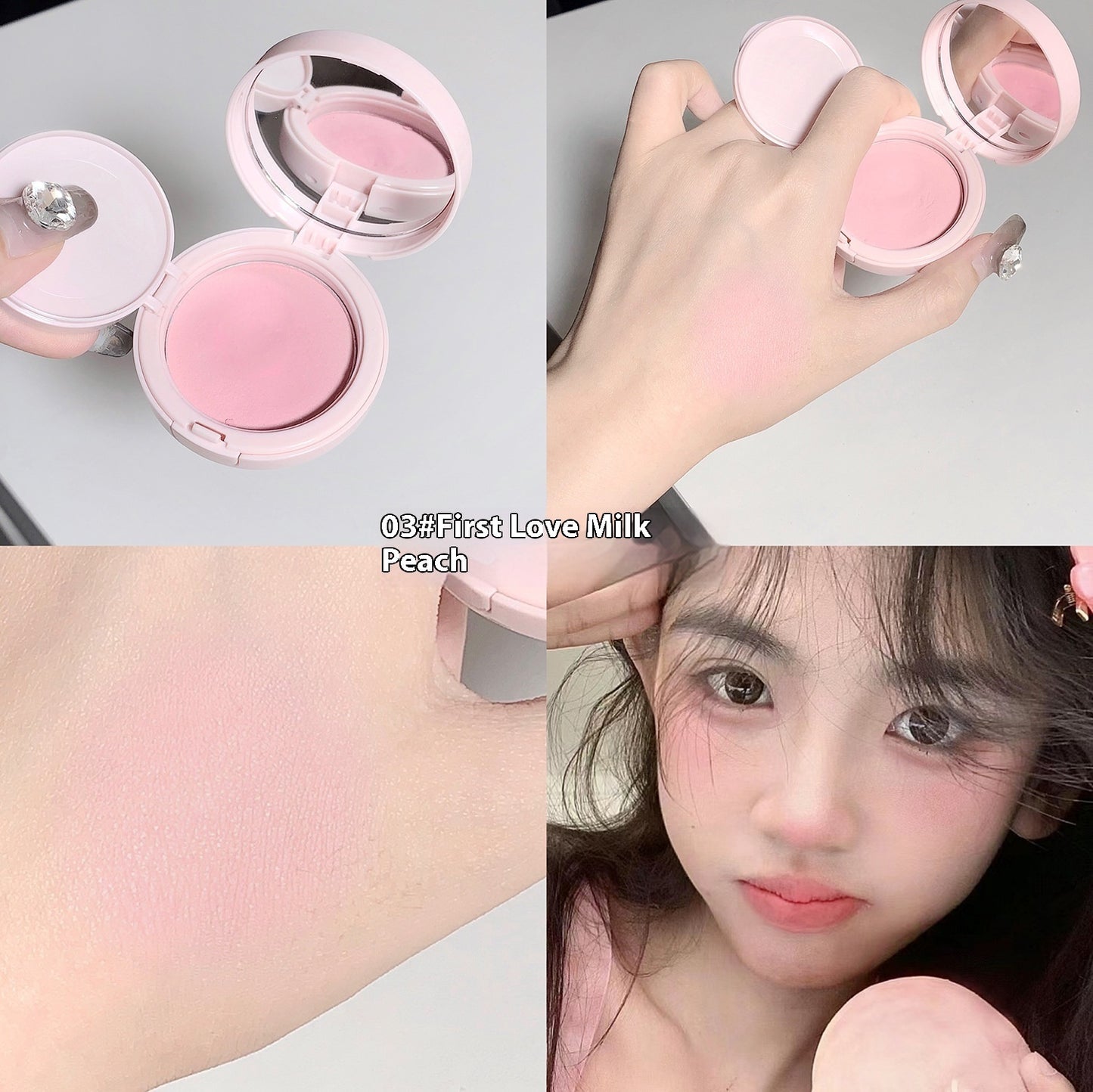 Women's Air Cushion Natural Tender Delicate Low Saturation Blush Cream