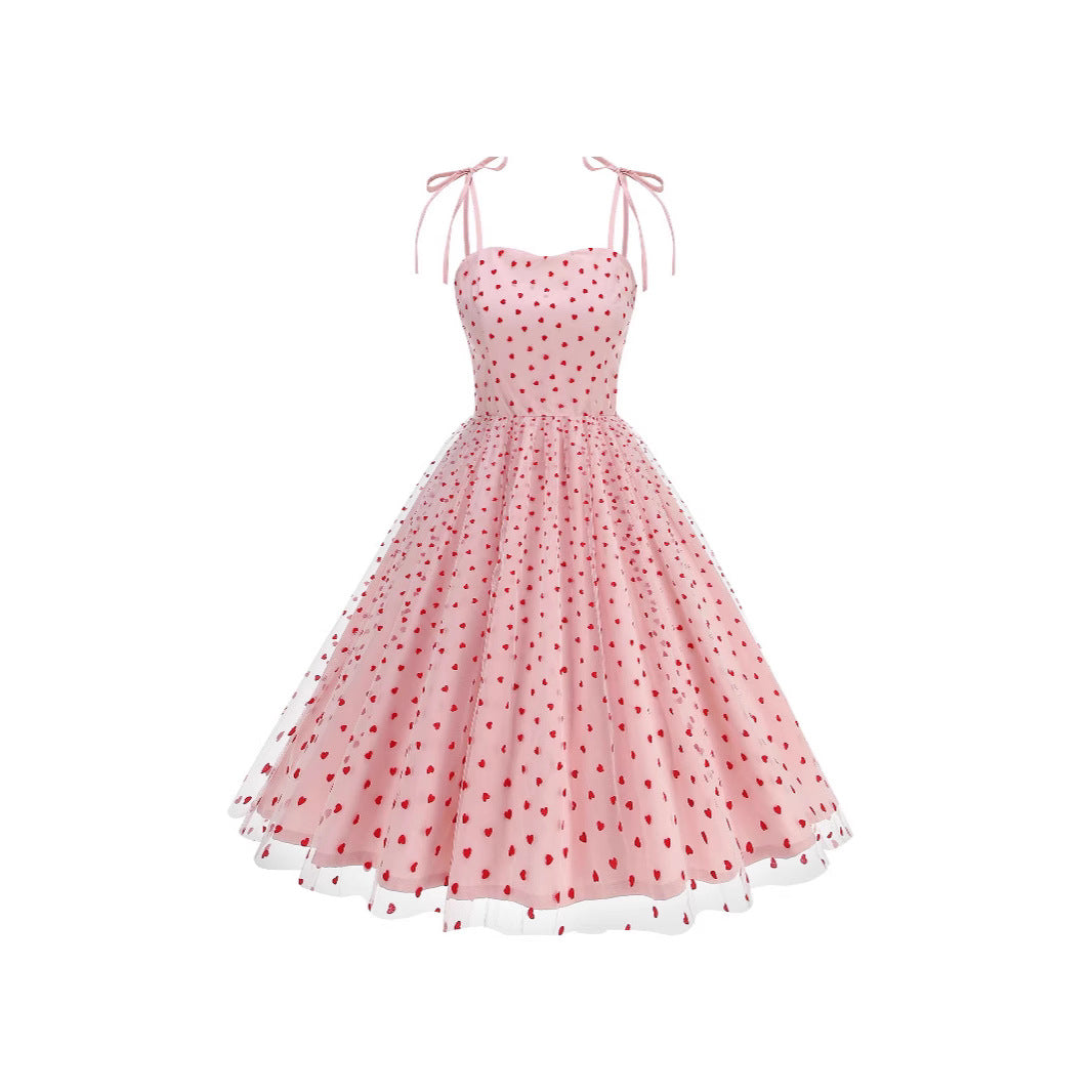 New Strapless Dress With Embroidered Lace