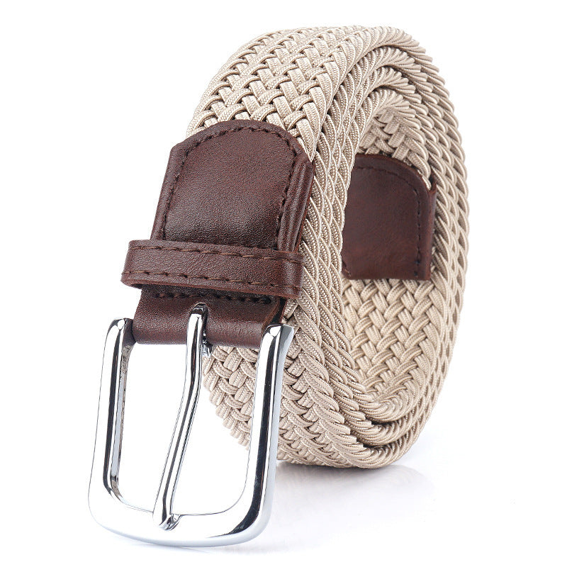 Silk Elastic Woven Elastic Men's Women's Belt Canvas Belt