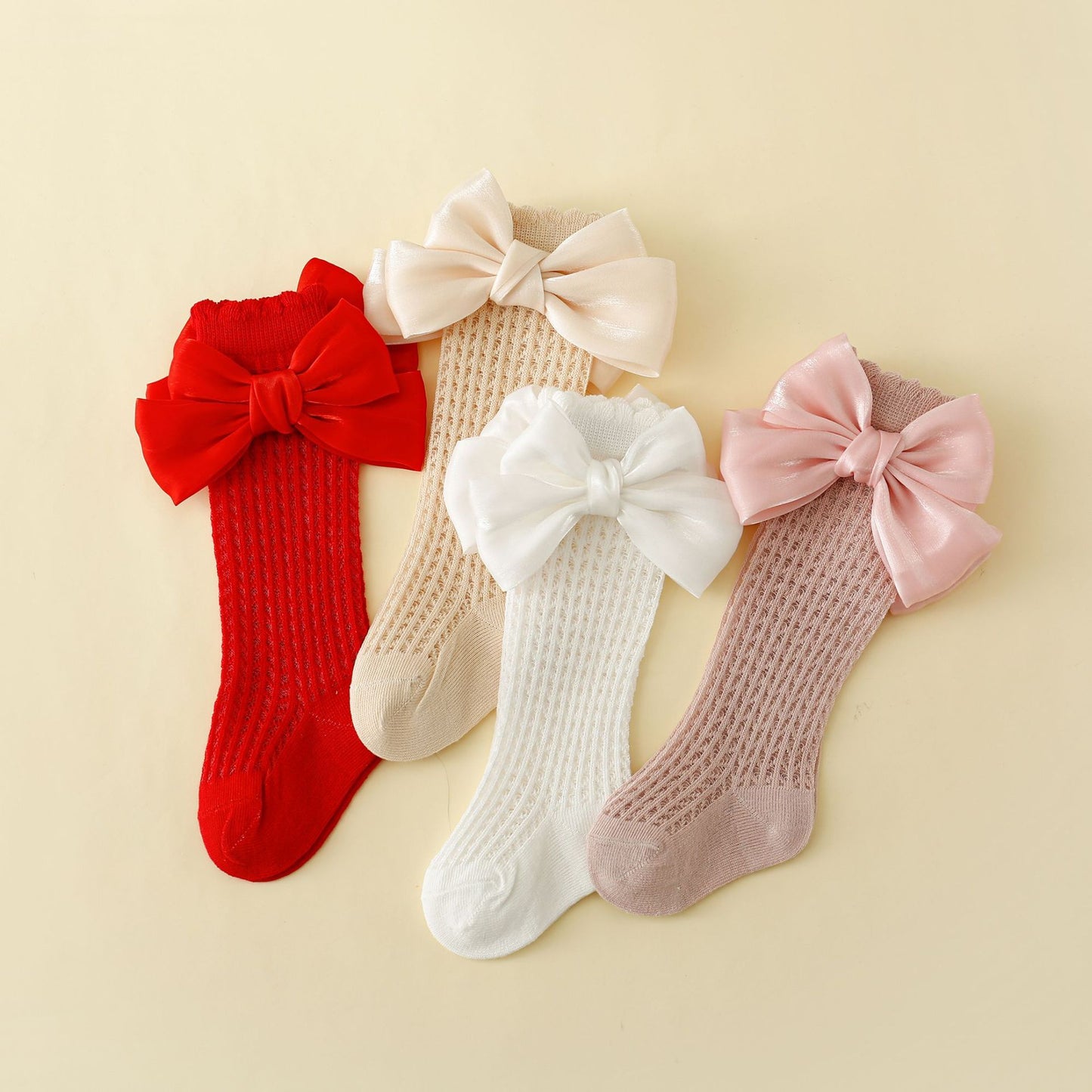 Mid-calf Length And Breathable Thin Mesh Socks