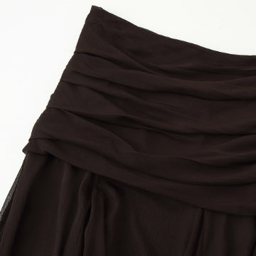 Summer Translucent Pleated Skirt