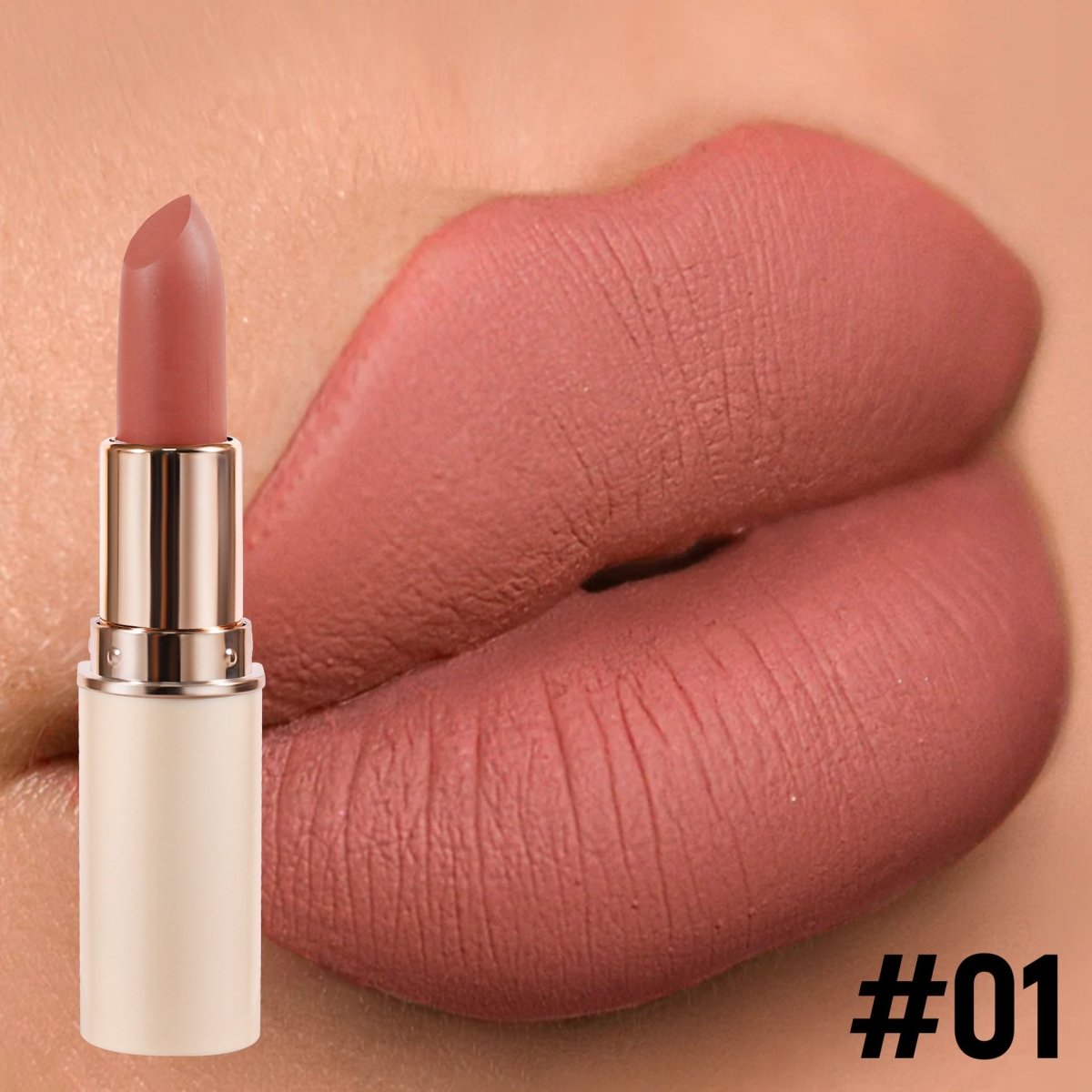 8 Color Matte Lipstick Half Cylinder Design Waterproof - Eshtree