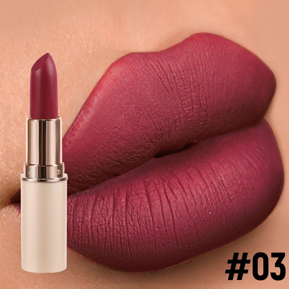 8 Color Matte Lipstick Half Cylinder Design Waterproof - Eshtree