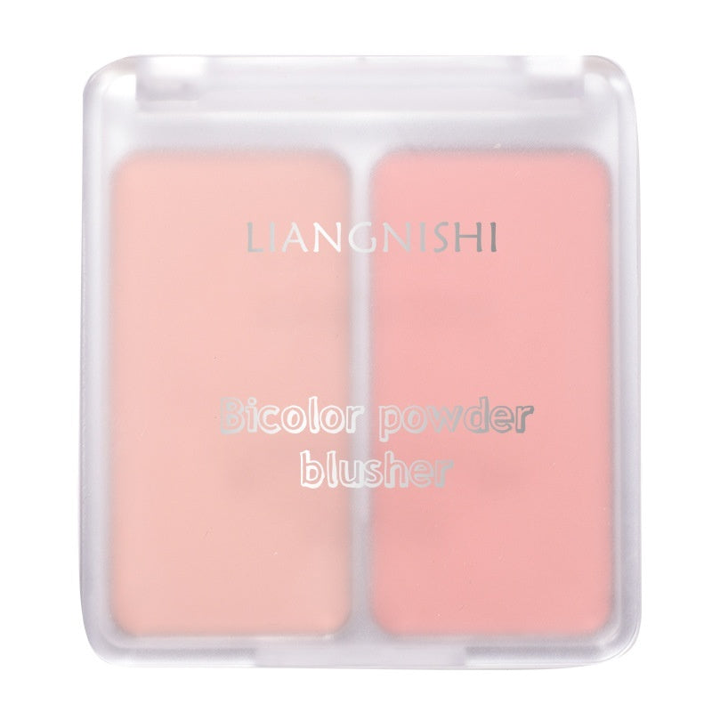 Two-tone Blush Nude Makeup Matte Natural Repair Integrated Long Lasting Color Rendering