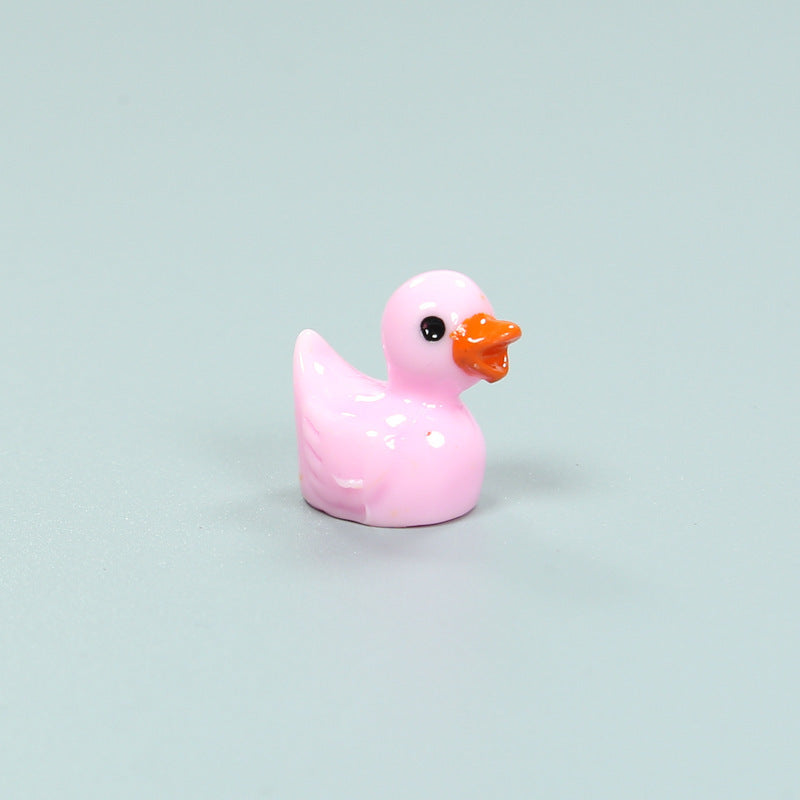 Resin Shrink Mini Little Duck Pendant