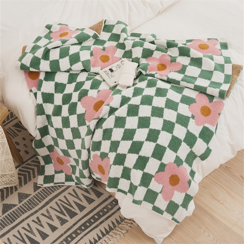 Office Nap Knitted Half Velvet Leisure Blanket