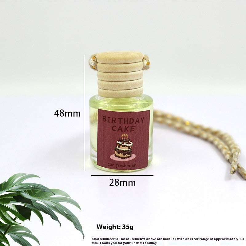 Auto Perfume Glass Bottle Car Aromatherapy Pendant Wood Aromatherapy