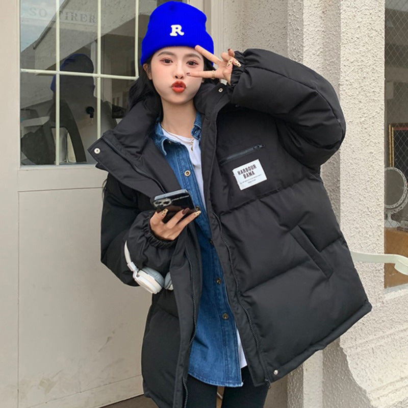 Women's Korean-style Loose Student Cropped Cotton Jacket