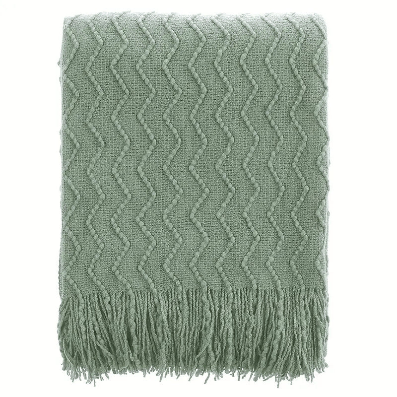 Modern Minimalist Square Solid Color Sofa Blanket For The Living Room