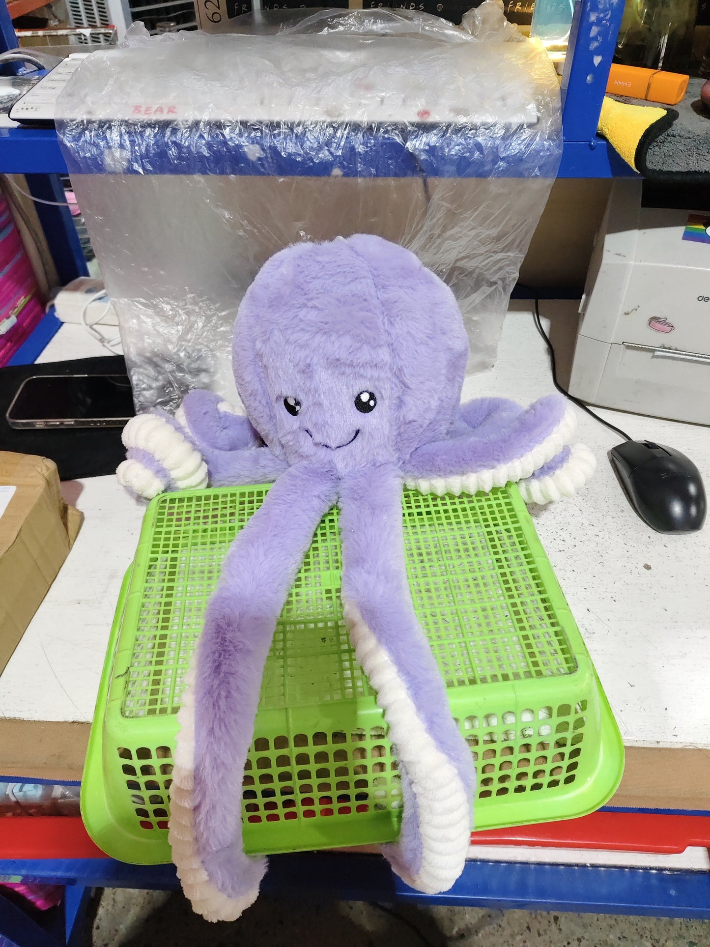 Lovely Simulation Octopus Pendant Plush Stuffed Toy Soft Animal Home Accessories Cute Doll Children Gifts