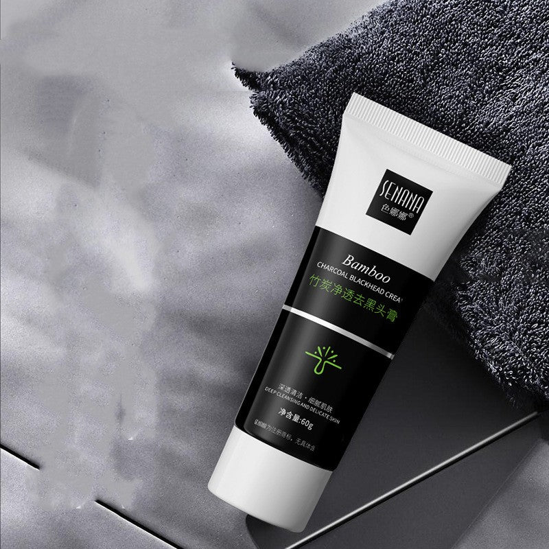 Bamboo Charcoal Suction Blackhead Cream Deep Cleaning