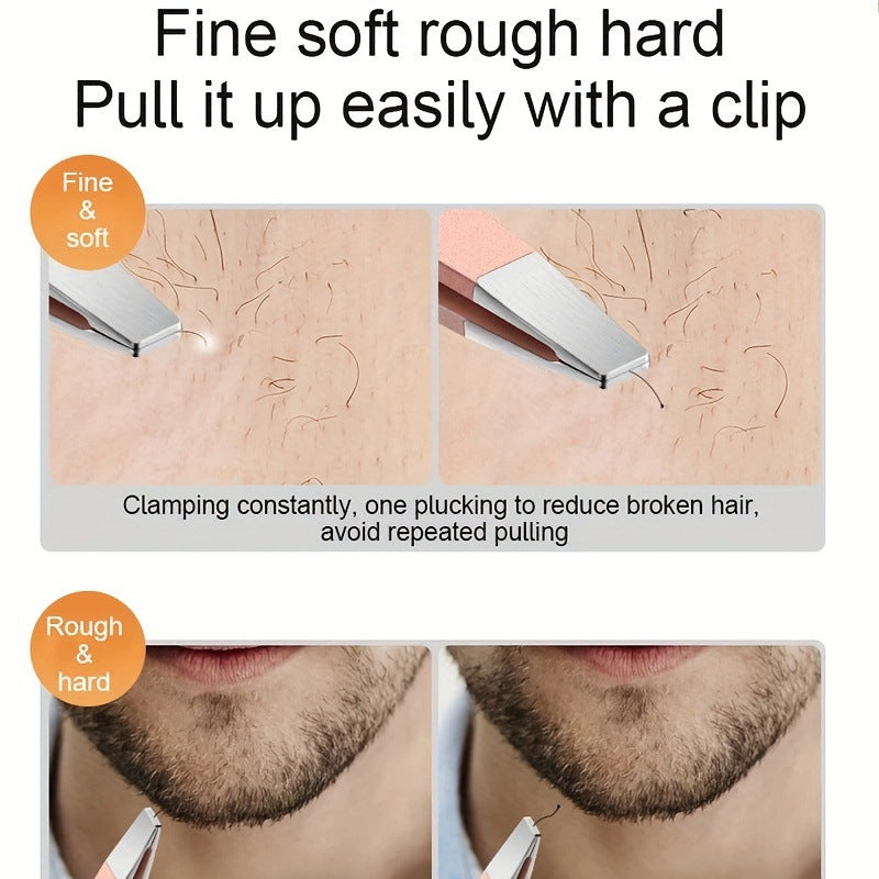 Eye Tweezer 4-piece Set Manicure Expert Eye-brow Knife Portable Tool Tweezers