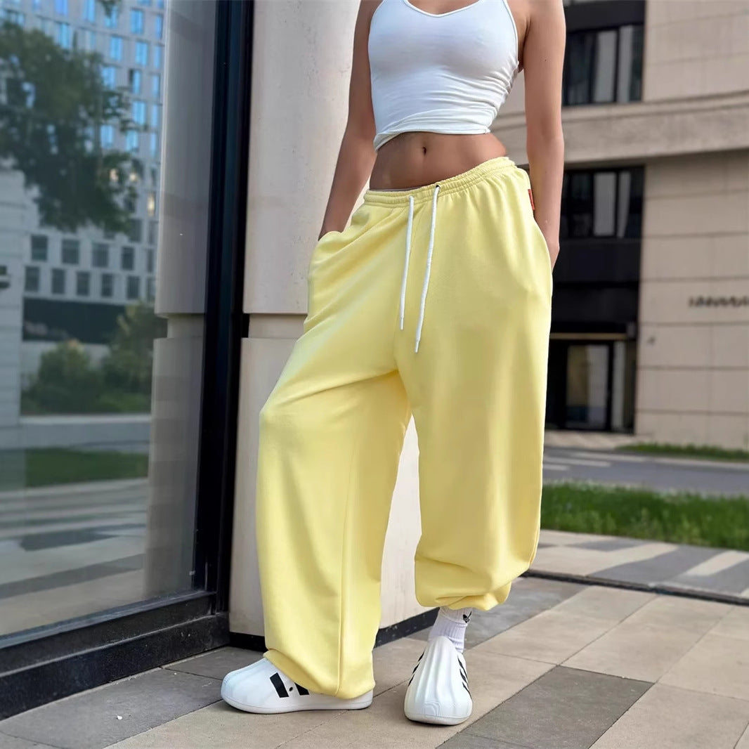 Y2g Loose Fashion Waist-controlled Wide-leg Pants For Women