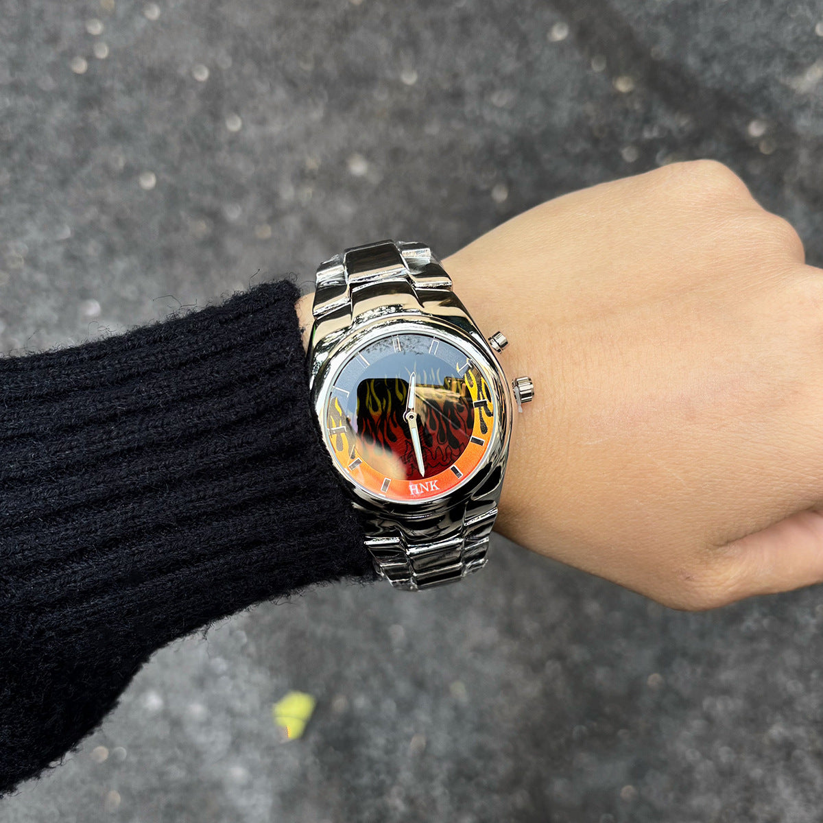 Y2K-inspired Creative Dynamic Flame Original Mens Watch