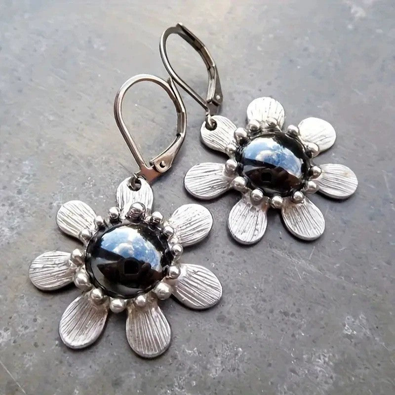 Retro Floral Earrings Women's Fashion