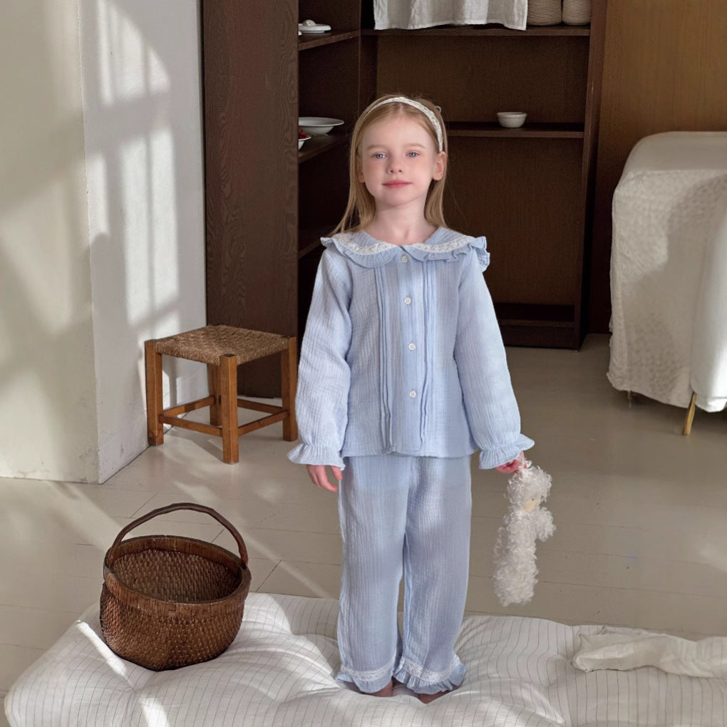 Girls' Home Wear Long Sleeve Two-piece Set