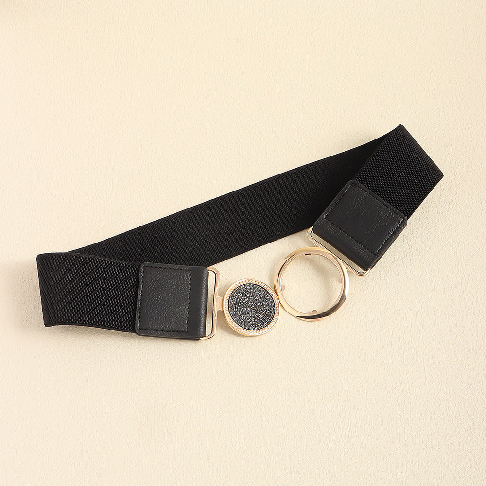 Women's Retro Easy Matching Elastic Elastic Belt