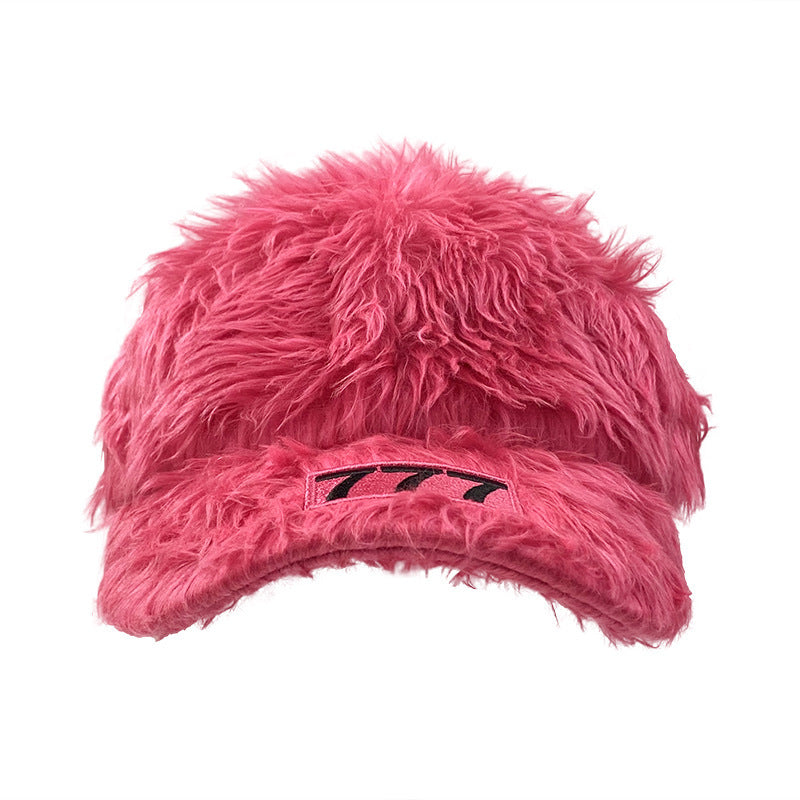 Plush Baseball Cap Women's Warm And Fashionable