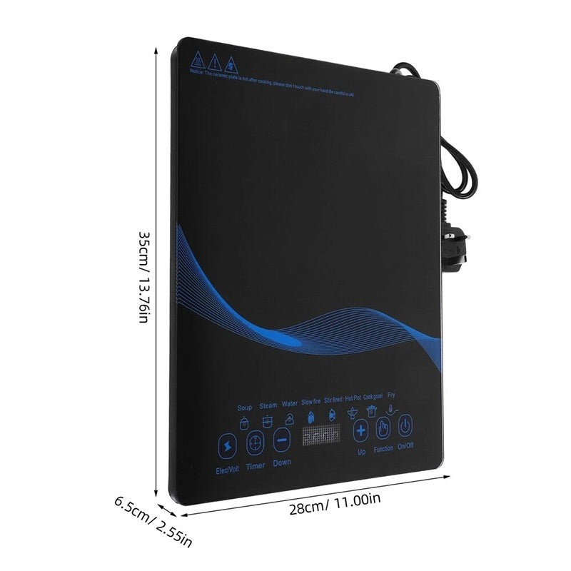 Compact Induction Cooker With High Power Output Timer Safety Lock Included