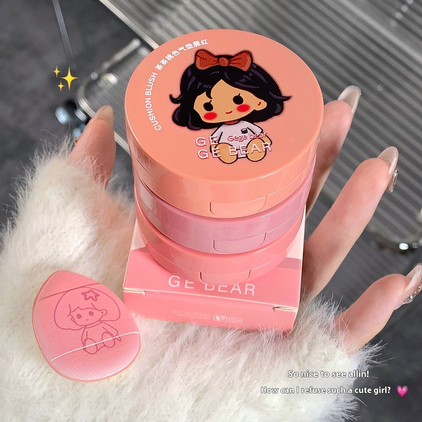 Cha Cha Peach Color Cushion Blush Brightening