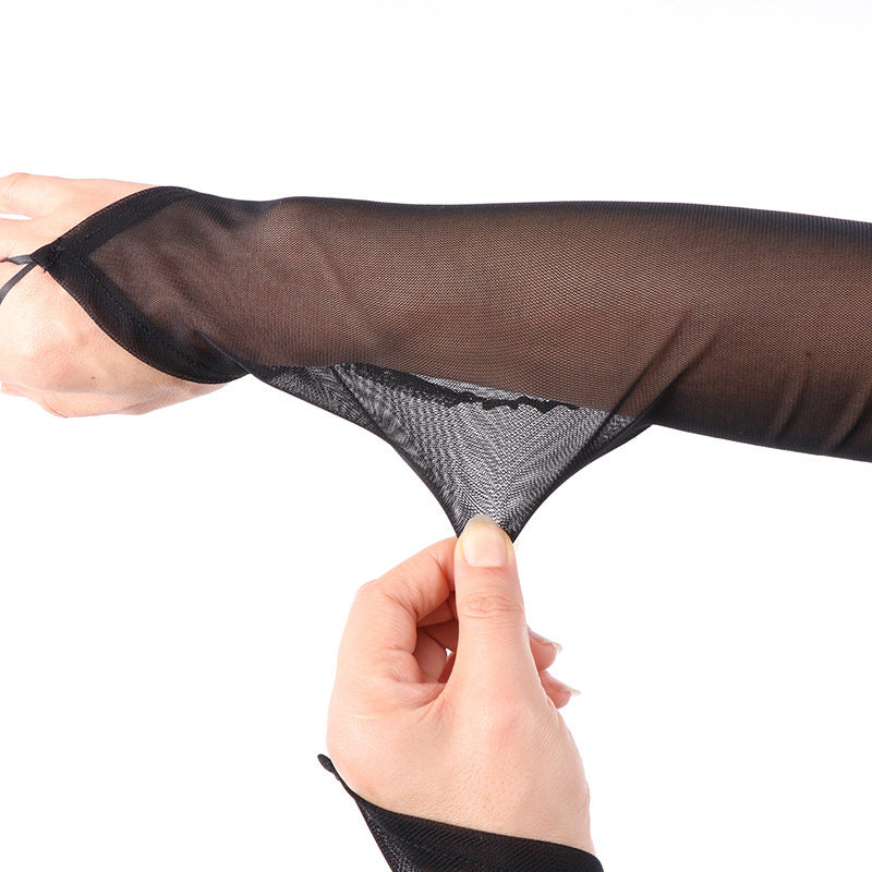 50CM Elastic Mesh Breathable Hanging Finger Sleeve Cover Oversleeve