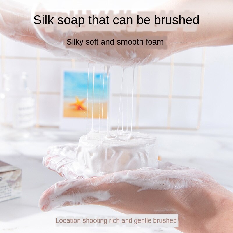 Goat's Milk Silk Foam Soap For Cleansing And Drawing And Anti-Mite Soap