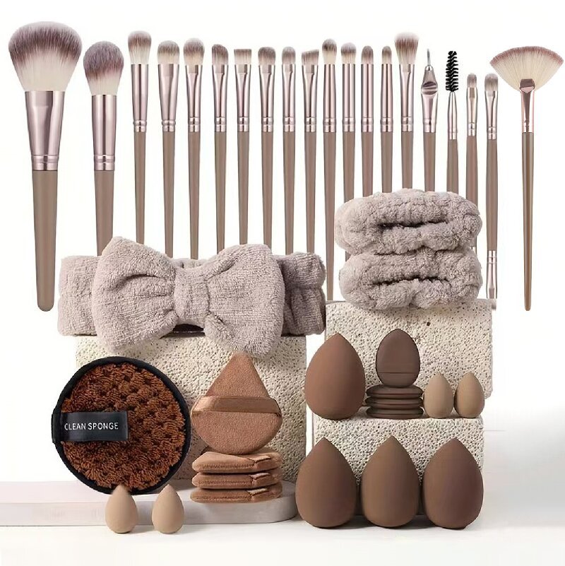 40pcs Beauty Tools Major Combination Suit Face Wash Makeup Full Set
