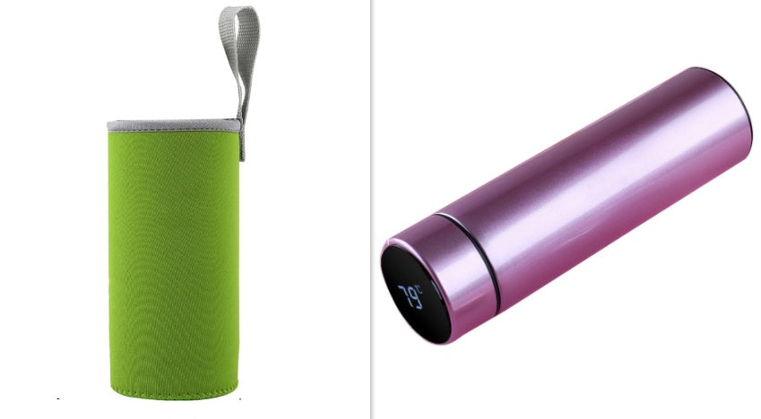 LED touch display temperature water cup