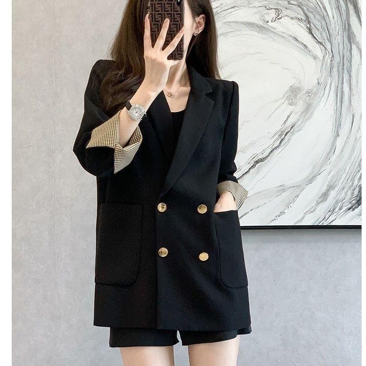 Seasonal Korean-style Double-breasted Chanel-style Top