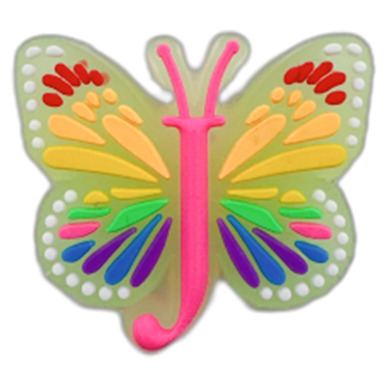 Letter Luminous Butterfly Shoe Ornament Shoe Buckle