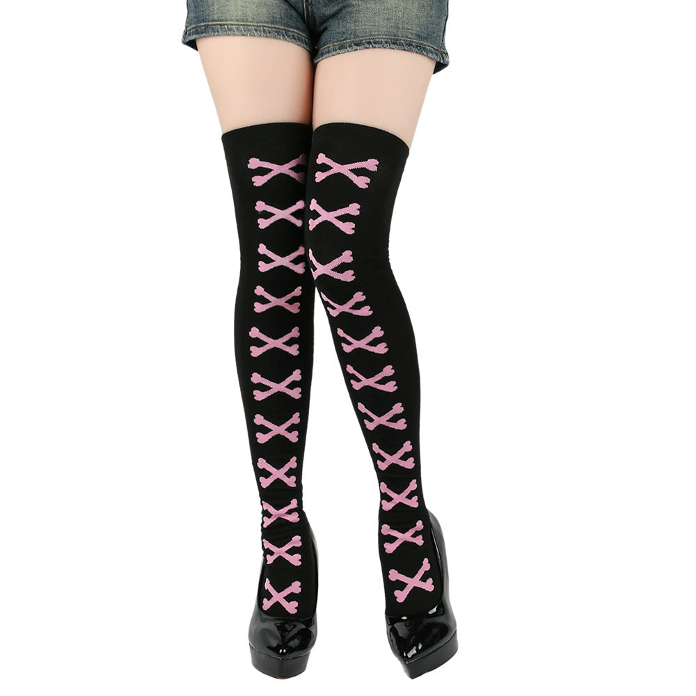 Halloween Party Bones Stockings COS Masquerade Dress Up