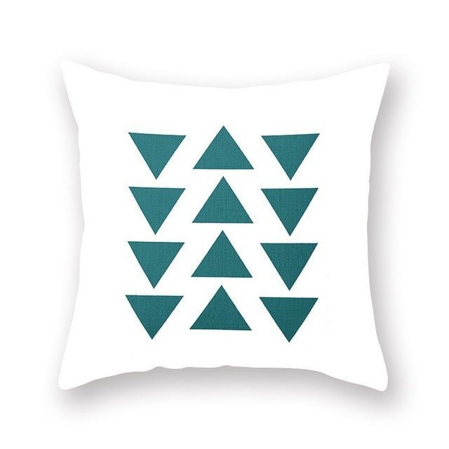 Bright color geometric pillow cushion cover