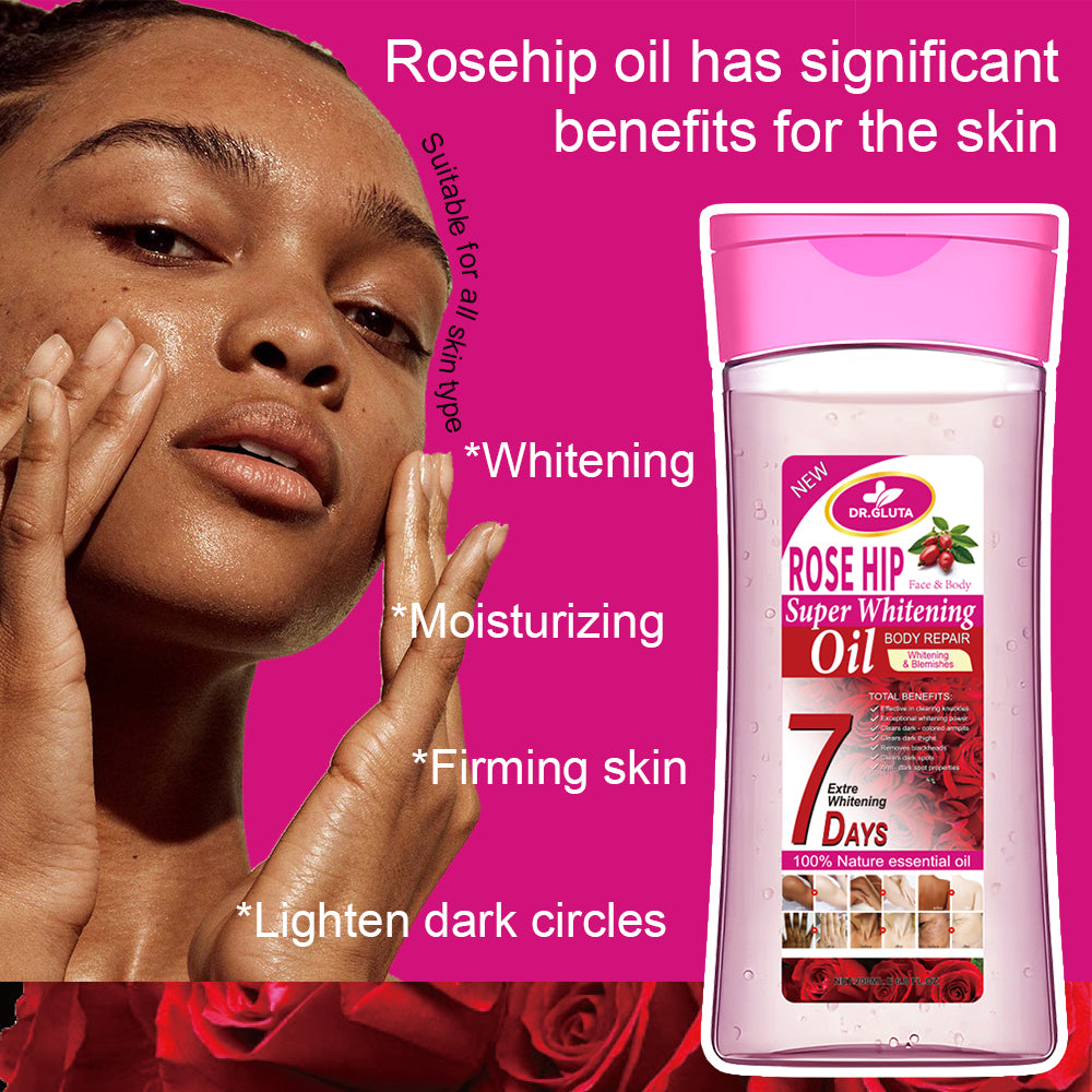 Rose Hip Body Oil Super Whitening Nature Essential Oil Skin Care Anti-aging 200ml
