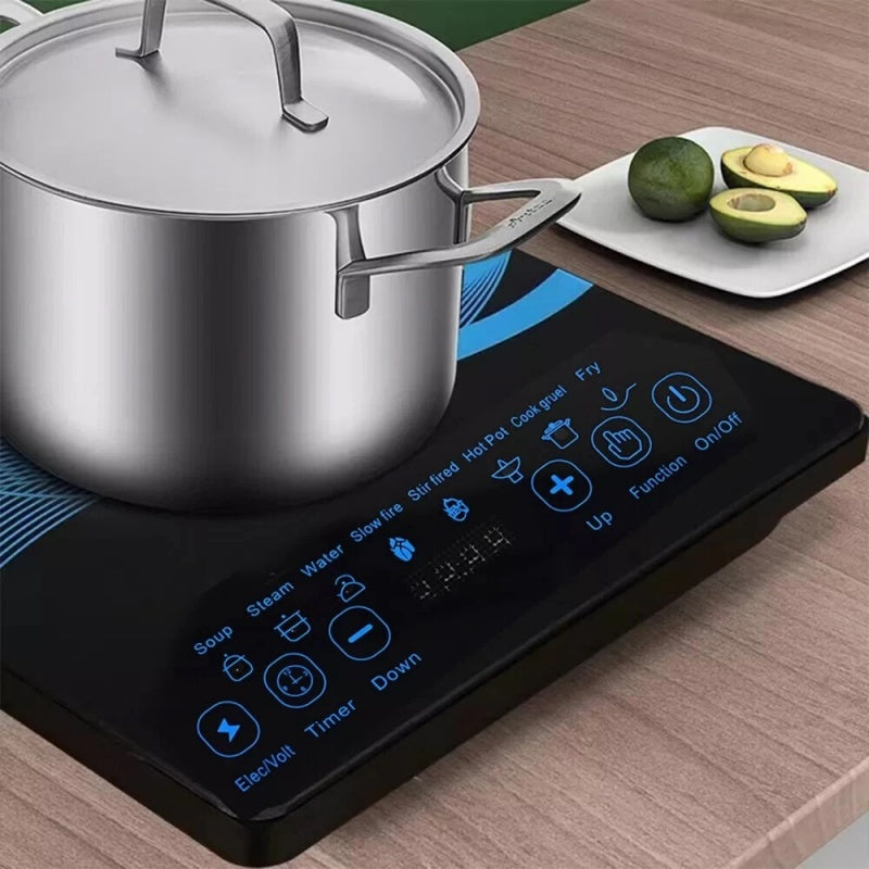 Compact Induction Cooker With High Power Output Timer Safety Lock Included