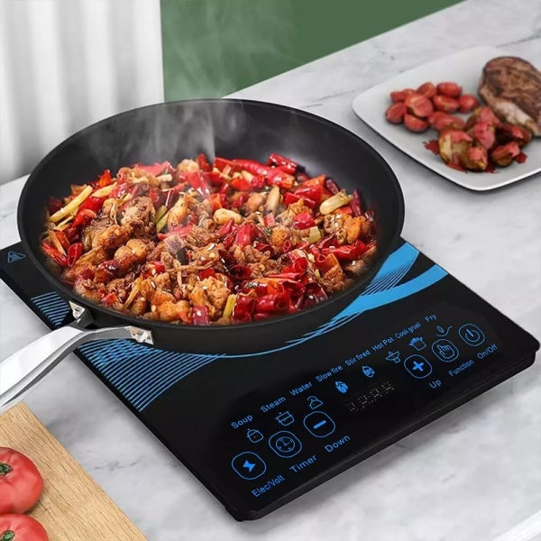 Compact Induction Cooker With High Power Output Timer Safety Lock Included