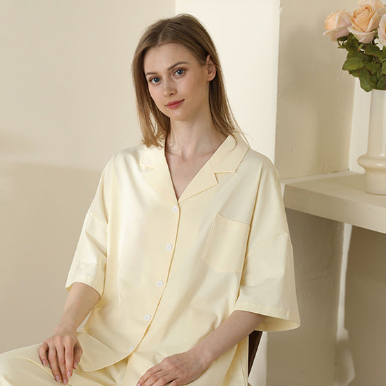 Couple Plus Size Loose Pajamas Cotton Homewear