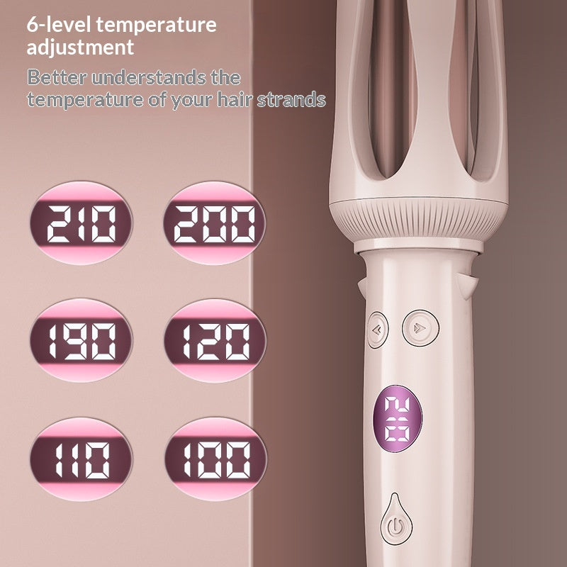 Lady's Large Wave Large-sized Woolen Curl Automatic Home Hair Curler Adjustable Temperature Egg Roll Hair Straightener