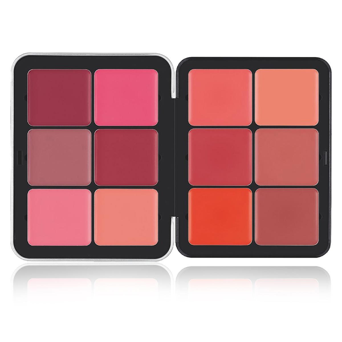 Cross-border TEMU Amazon Hot 12-color Blusher Plate Matte Shimmer High-gloss Multi-color Cream Blush Plate