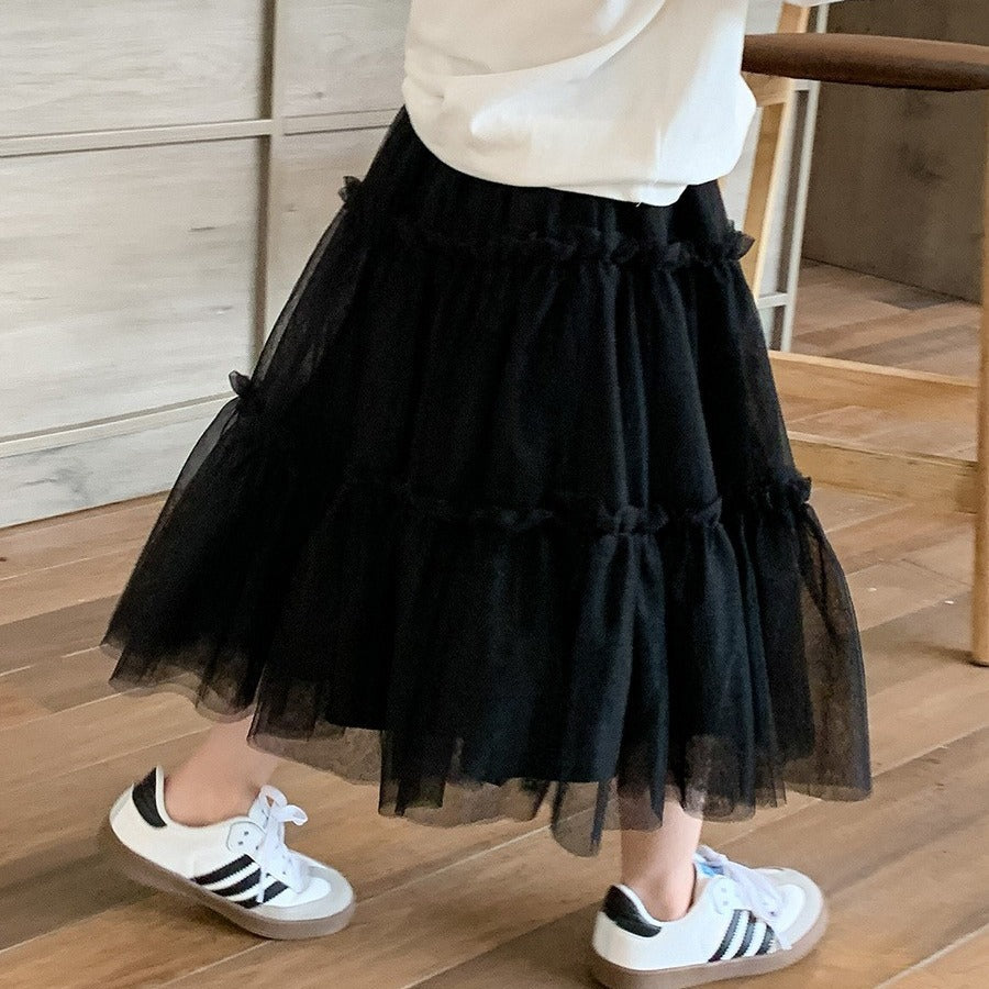 Girl's Cake Skirt Baby Puffy Mesh Skirt