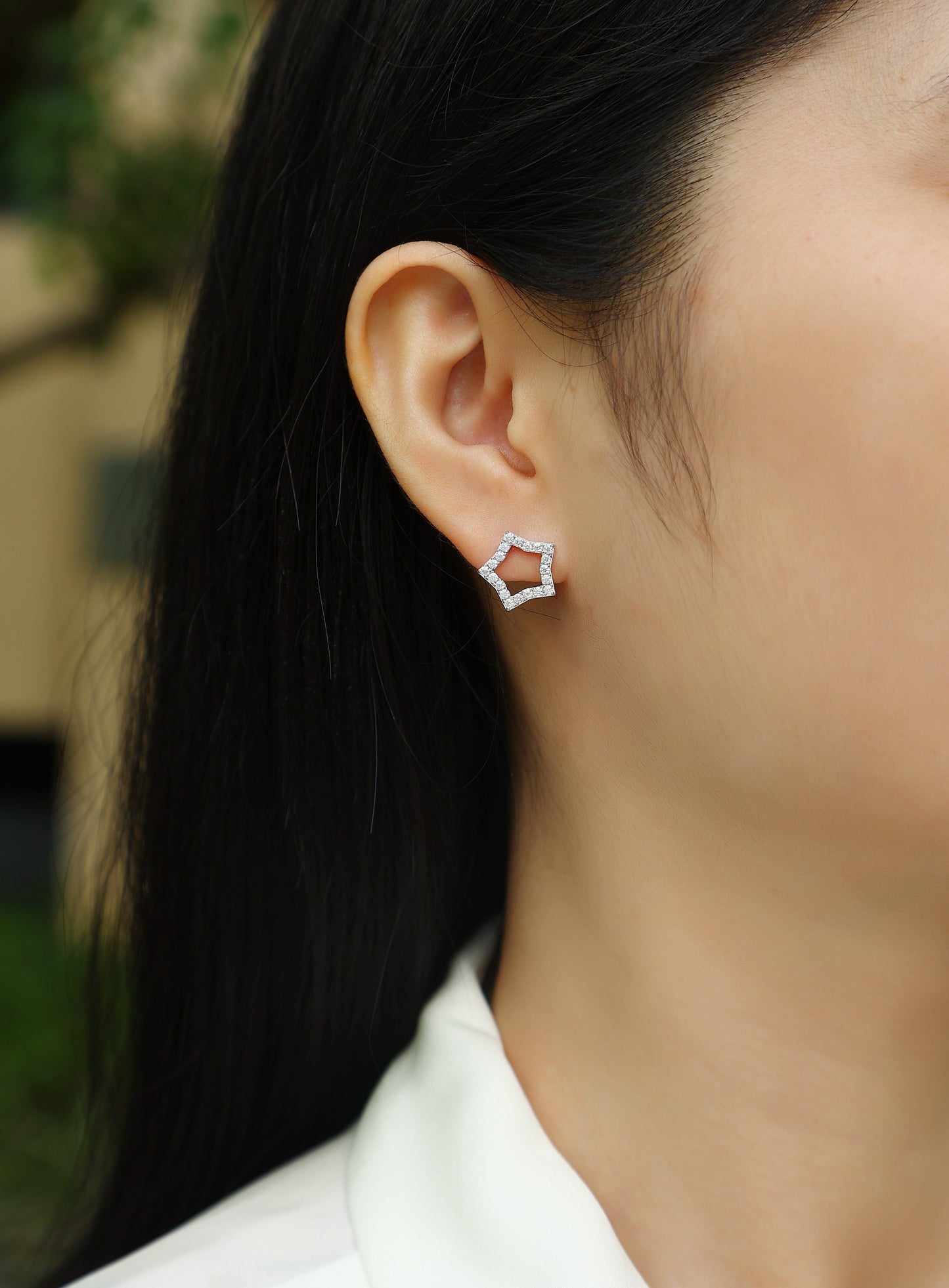 Tonight's Rising Star - Top-quality Moissanite Luxury Fashion Light Luxury Jewelry Silver Stud Earrings S925 Silver Plated Platinum