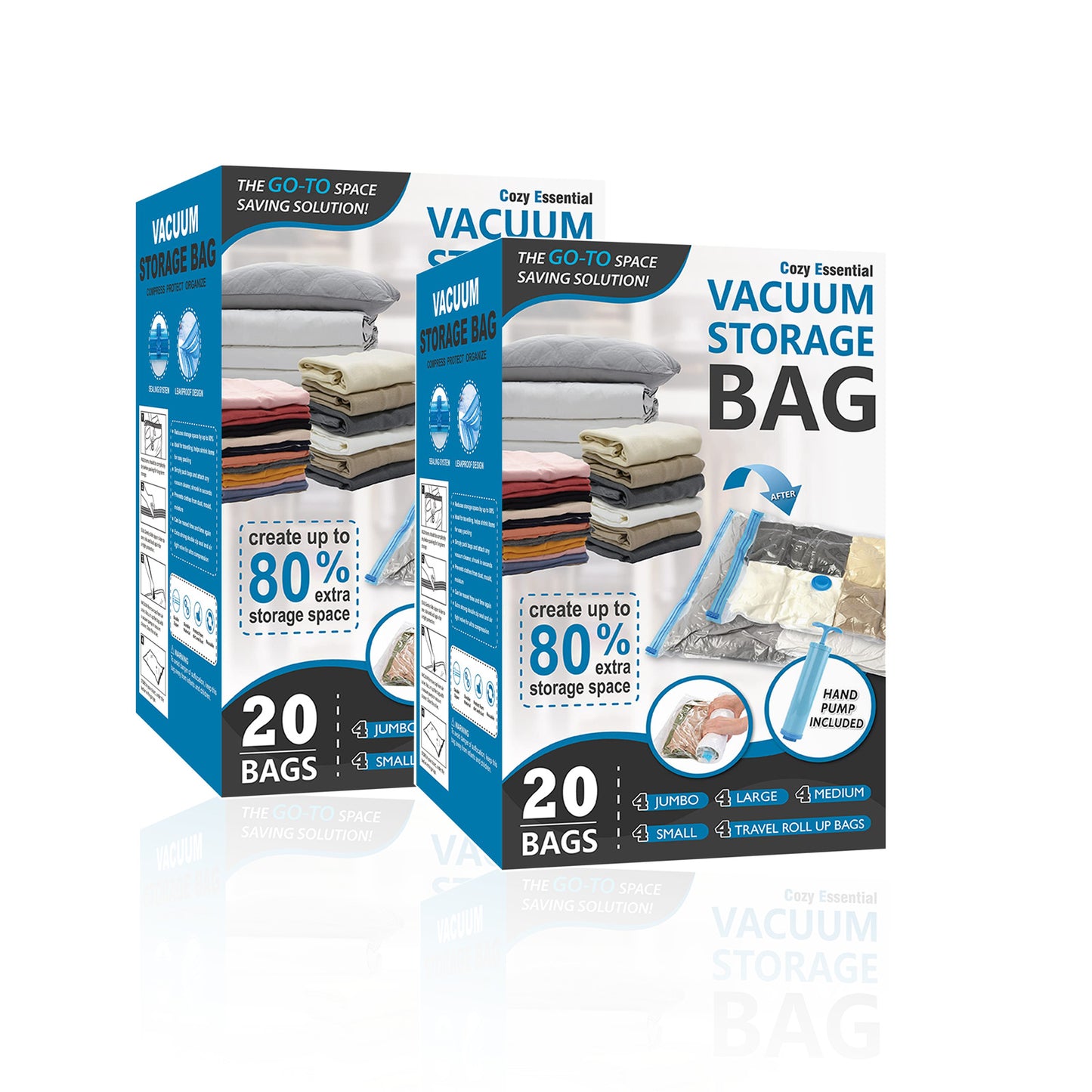 Transparent Clothing Blanket Compression Storage Bag