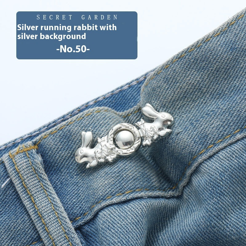 Waist Button Metal Buckle Nail-free Snap Fastener