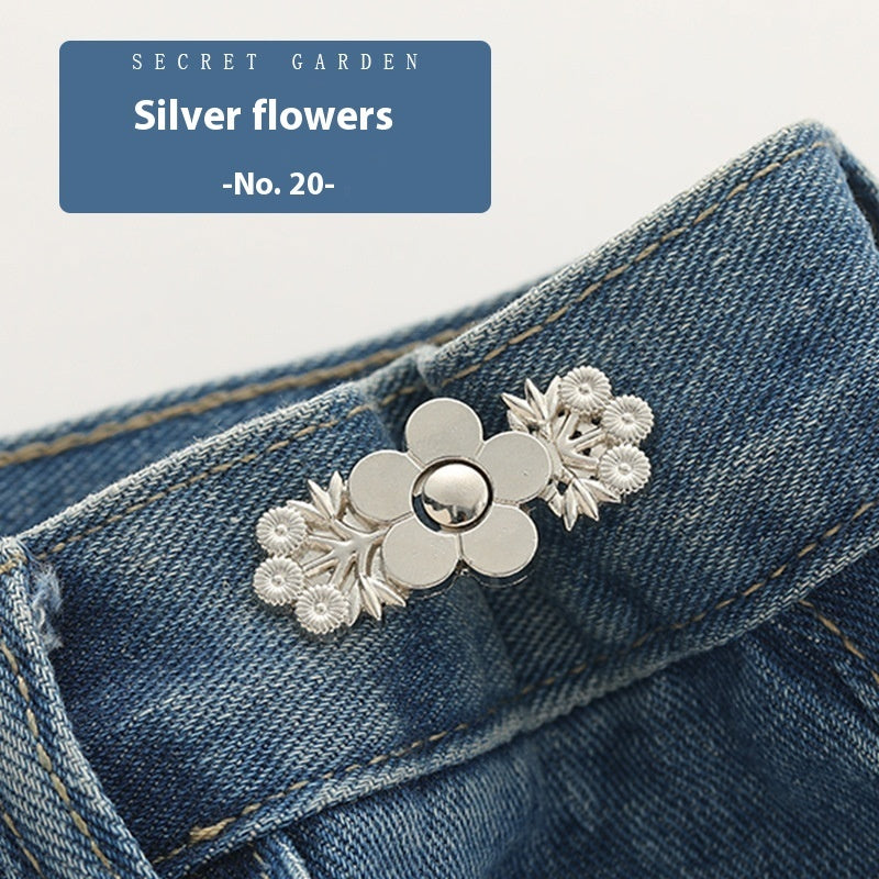 Waist Button Metal Buckle Nail-free Snap Fastener