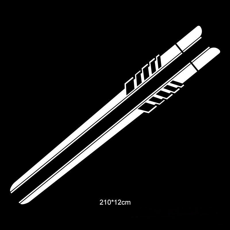 Striped Personality Car Decal Car Body Sticker Garland