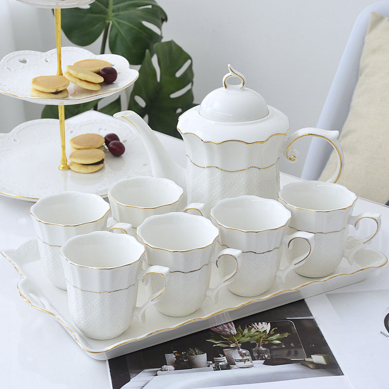 طقم مياه سيراميك بسيط لغرفة المعيشة كوب ماء